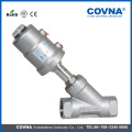 Y type stainless steel SS304 pneumatic angle seat valve